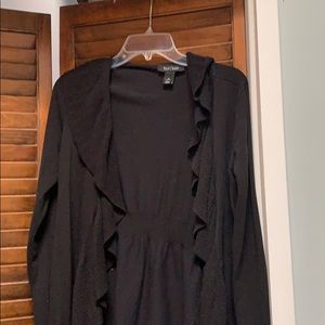 Ruffle edge cardigan